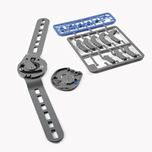 Bort Kniebandage Stabilo mit Gelenk, beidseitig tragbar silber
