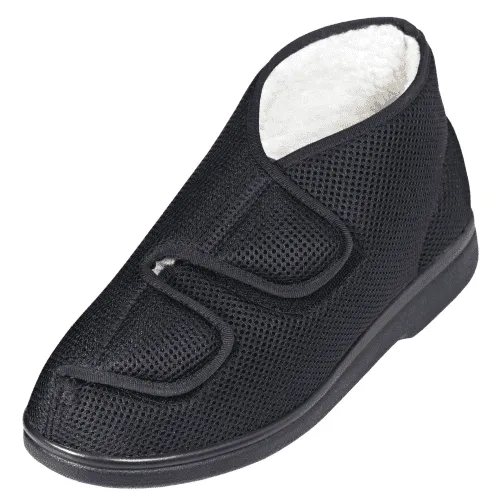 Reha Schuh GentleWalk Hi, Fell-Futter,schwarz