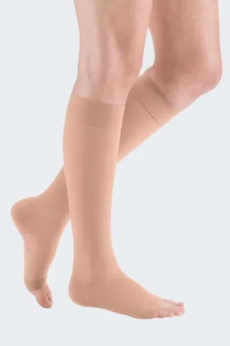 Kompressionsstrumpf duomed basic, AD Kl.2 caramel