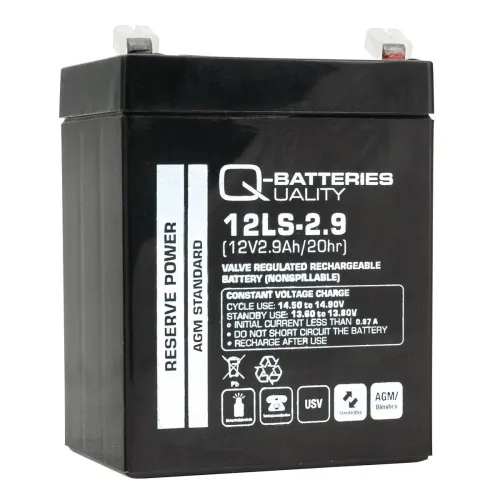 Quality-Batteries 12LS-2.9 12V/2,9Ah 79x55x98 mm