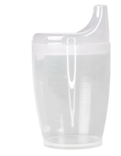 Einnehmebecher mit 2 Deckeln 4 und 12 mm Öffnung 250 ml