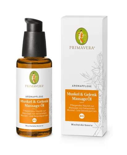 Primavera Muskel und Gelenk Massage Öl bio Aromapflege, 50 ml
