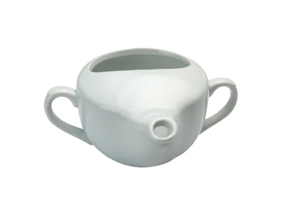 Schnabeltasse mit 2 Henkeln weiß