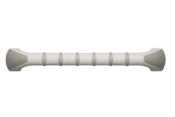 Kunststoff Wandhaltegriff Handy gerade weiß-grau