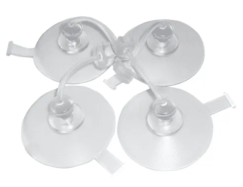 Sauger-Set für Badewannenlifter Bellavita/Bellavita NOVA (4 schwenkbare Sauger), transparent