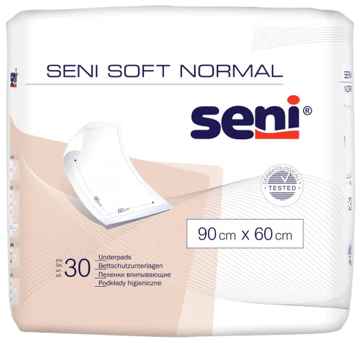 Bettschutzunterlagen Seni Soft Normal 90 x 60 cm (1 Karton: 2 x 25 Stück)