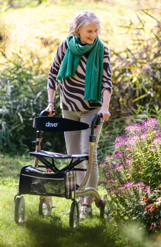 Rollator NITRO mit Stockhalter Stoff-/ Netztasche
