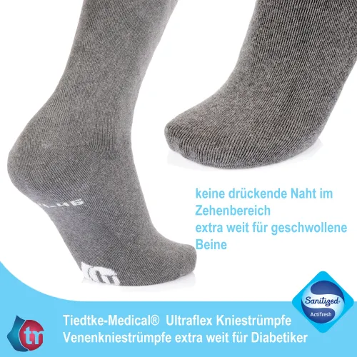 Venen-Kniestrümpfe Ultraflex Frottee Long