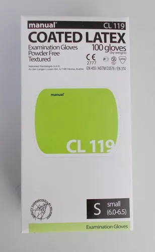 Einmalhandschuh Latex, manual Packung (100 Stück), puderfrei