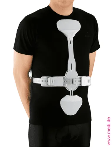 Hyperextensionsorthese 3C 20 cm silber