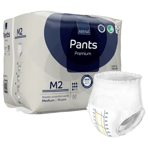 Windelhose ABENA-Pants Premium M2 Hüfte 80 bis 110 cm (1 Karton: 6 x 15 Stück)