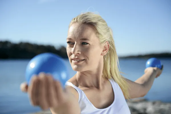 Pilates Toning Ball blau (VPE: 2 Stück)