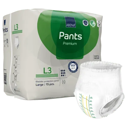 Windelhose ABENA-Pants Premium L3 Hüfte 100 bis 140 cm (1 Karton: 6 x 15 Stk)