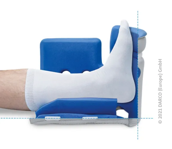 Fersen-Freilagerung Body Armor Heel Reliever, Schaumstoff grau-blau