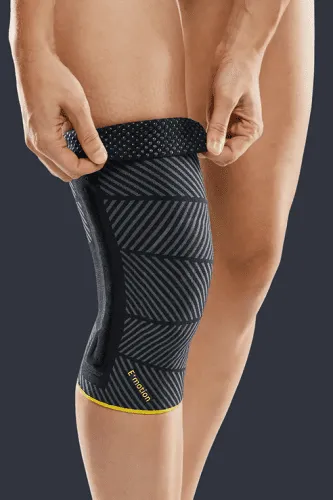 Kniebandage Genumedi E+motion 3.0 schwarz-gelb