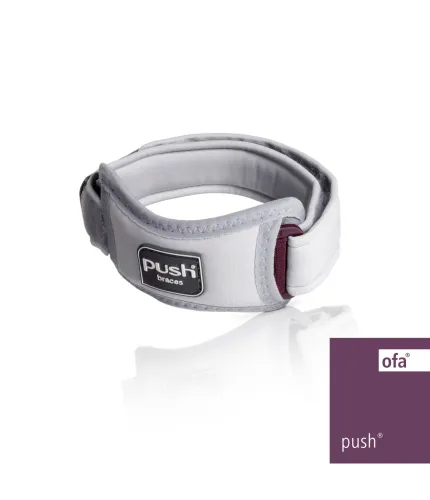 Patellabandage Push med Universal grau-aubergine