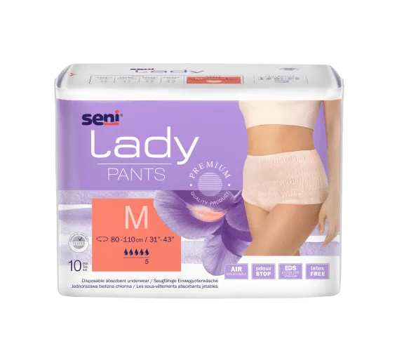 Seni Lady Pants Medium, Hüfte 80 - 110 cm (VPE: 1 Karton 8 x 10 Stück)