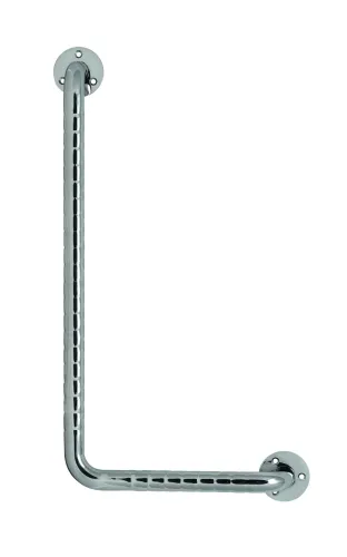 Edelstahl-Stützgriff L-Form 30x61 cm chrom