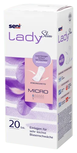 Inkontinenzeinlagen Seni Lady Slim Micro (1 Karton: 12 x 20 Stück)