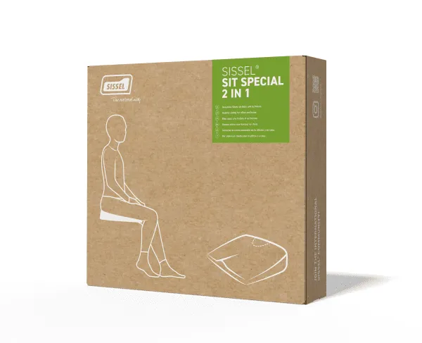 SISSEL Sit Spezial 2 in 1 Sitzkeil 43x40x9cm mit Bezug