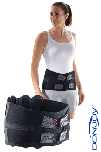 Lumbalstützorthese DONJOY PowerStrap, anthrazit