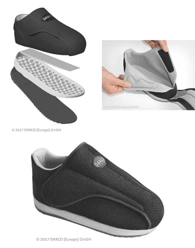 Verbandschuh AllRound Shoe geschlossen schwarz