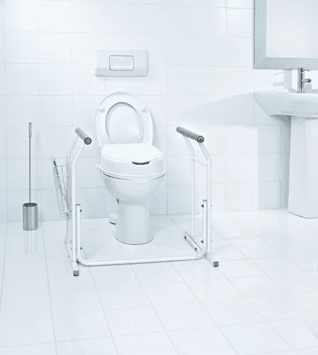 Mobile WC-Aufstehhilfe Sam Comfort, weiß 66 x 49 x 71,5 cm