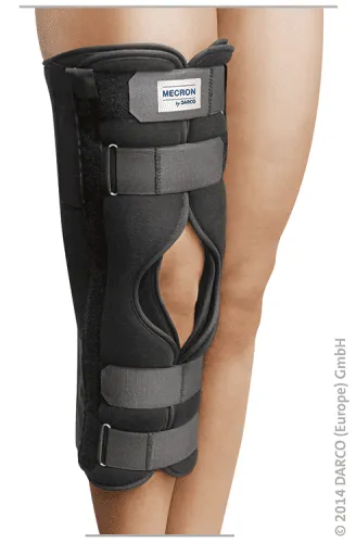 Knieschiene Mecron, gerade 40 cm schwarz