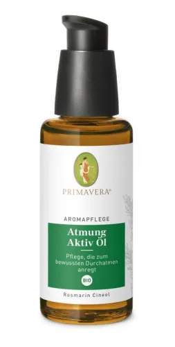 Primavera Aromapflege Atmung Aktiv Öl bio, 50 ml, 100 % naturrein