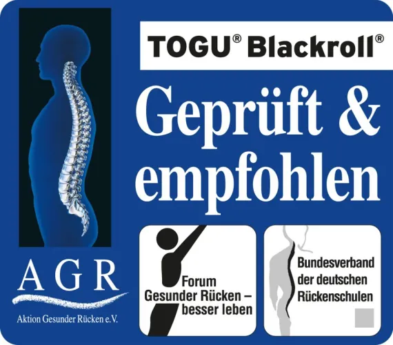 Blackroll Massageball, schwarz