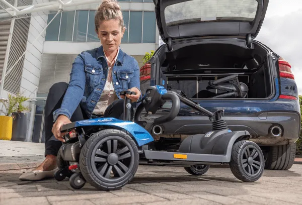 Elektro-Scooter COLIBRI 4-rad 6km/h saphirblau