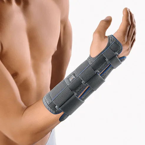 Bort Arm- und Handgelenkstütze ManuStabilPro offene Form, grau