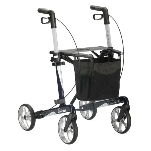 Rollator vital carbon, inkl. Stockhalter u. Stofftasche, max. 150 kg bel.
