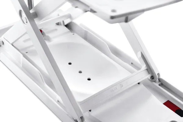 Badelifter ORCA AOK-Paket akkubetrieben, weiß, ohne Bezug+Trans grau, absenkb. Rück., max. 140 kg,