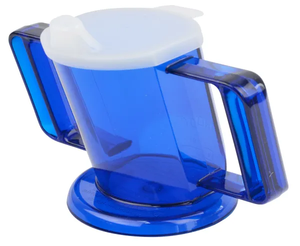 Trinkbecher HANDYCUP mit Tee-Aufsatz und 2 Griffen