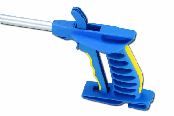 Greifzange Falke mit Softgriff blau/gelb