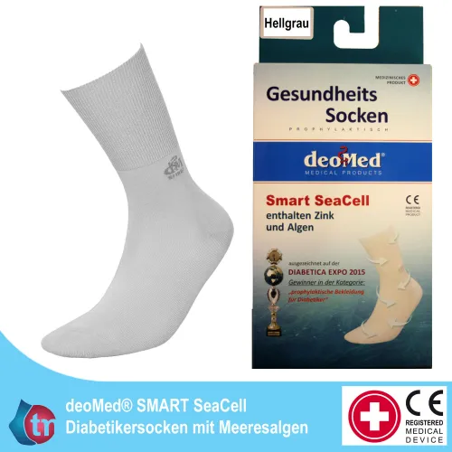 DeoMed Diabetikersocken Smart SeaCell mit Zink und Meeresalgen