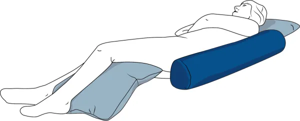 Zylinderkissen CarePure M 70 x 18 cm blau