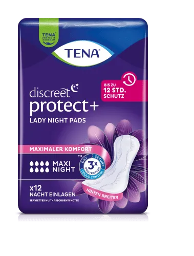 Einlage TENA Lady Discreet Night Maxi (1 Karton: 6 x 12 Stück)