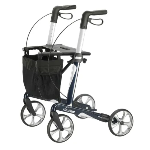 Rollator vital carbon, inkl. Stockhalter u. Stofftasche, max. 150 kg bel.