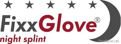 Nachtlagerungs-Schiene FixxGlove classic plus, schwarz-blau-weiß