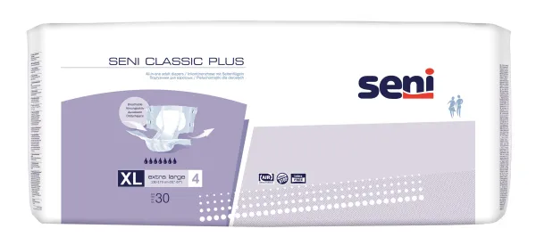 Seni CLASSIC Plus Inkontinenzhosen XL, Hüfte 130-170 cm (1 Karton 3 x 30 Stück)
