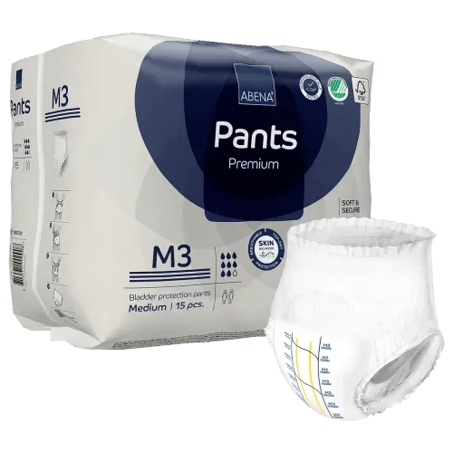 Windelhose ABENA-Pants Premium M3 Hüfte 80 bis 110 cm (1 Karton: 6 x 15 Stück)
