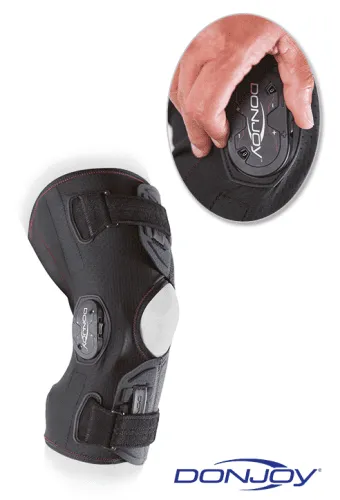 Knieorthese DONJOY Clima-Flex OA medial rechts/ lateral links, schwarz