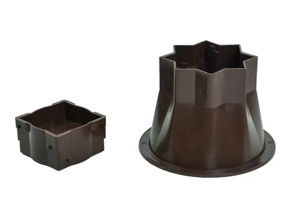 Betterhöher ca.7,2x7,2x8-13cm, braun (VPE: 4 Stück)