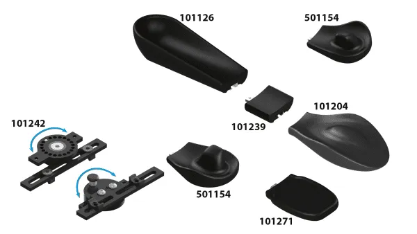 HEMI-System Schwenkarm für Arm-Schale Ausladung 17,5mm