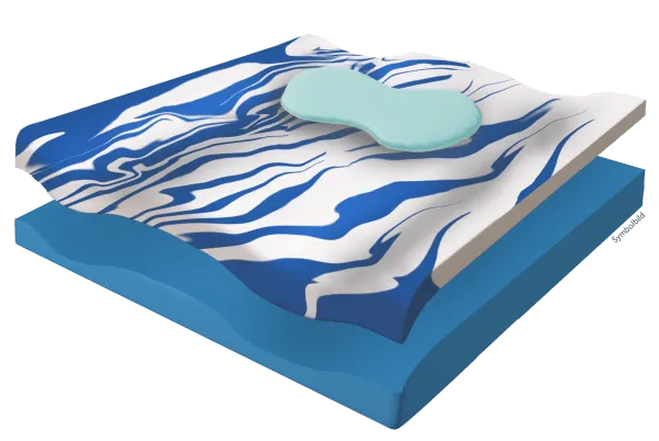 Anti-Dekubitus-Therapie-Sitzkissen GELSEAT, blau