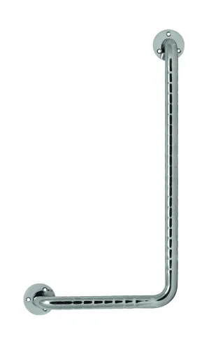 Edelstahl-Stützgriff L-Form 30x61 cm chrom