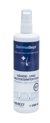 Hände- und Hautdesinfektion HIBOmed DermaSept 250ml mit Sprühkopf