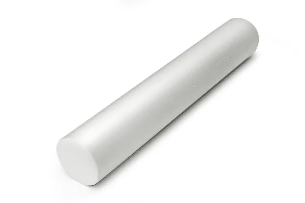 SISSEL Pilates Roller 15x90cm inklusive Übungsposter weiß